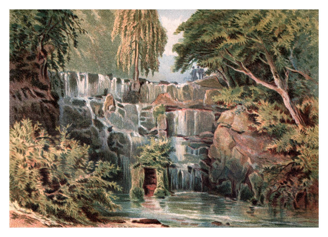 Cascade ved Virginia Water, 1880 af Unbekannt