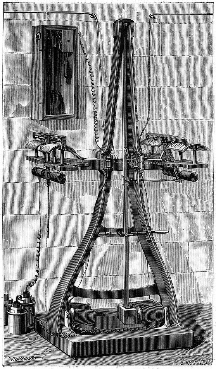 Casellis pantelegraf, 1874 af Unbekannt