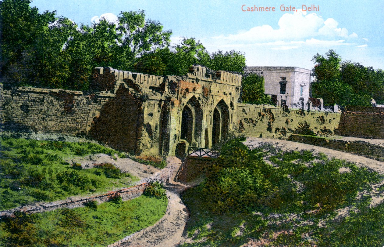 Cashmere Gate, Delhi, Indien, 20. århundrede af Unbekannt