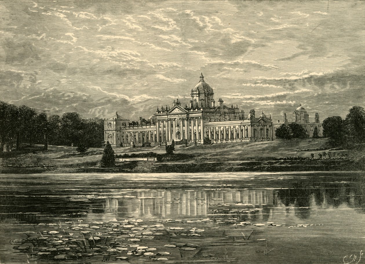 Castle Howard: Sydfronten, 1898. af Unbekannt