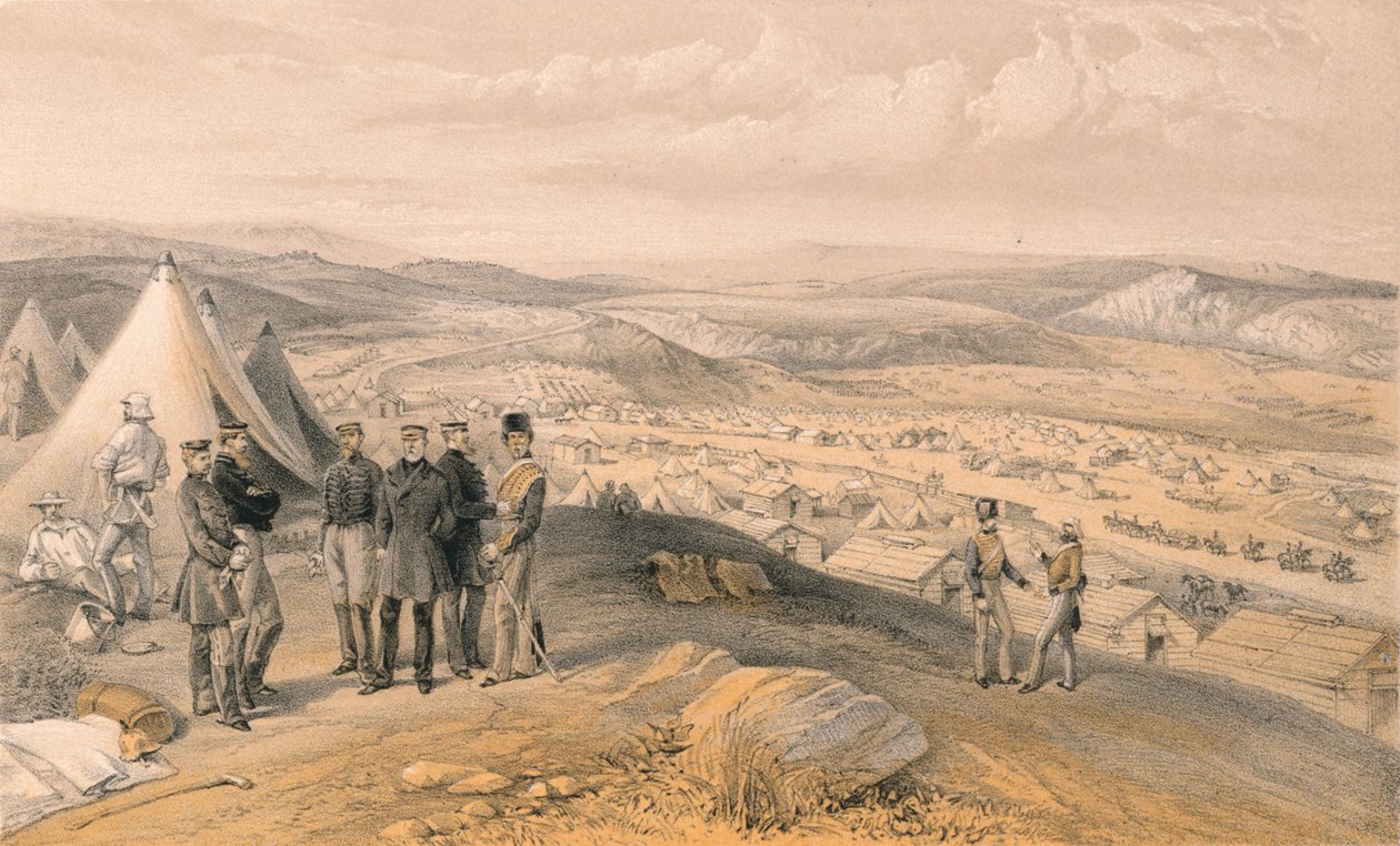 Kavalerilejr, 1856 af Unbekannt