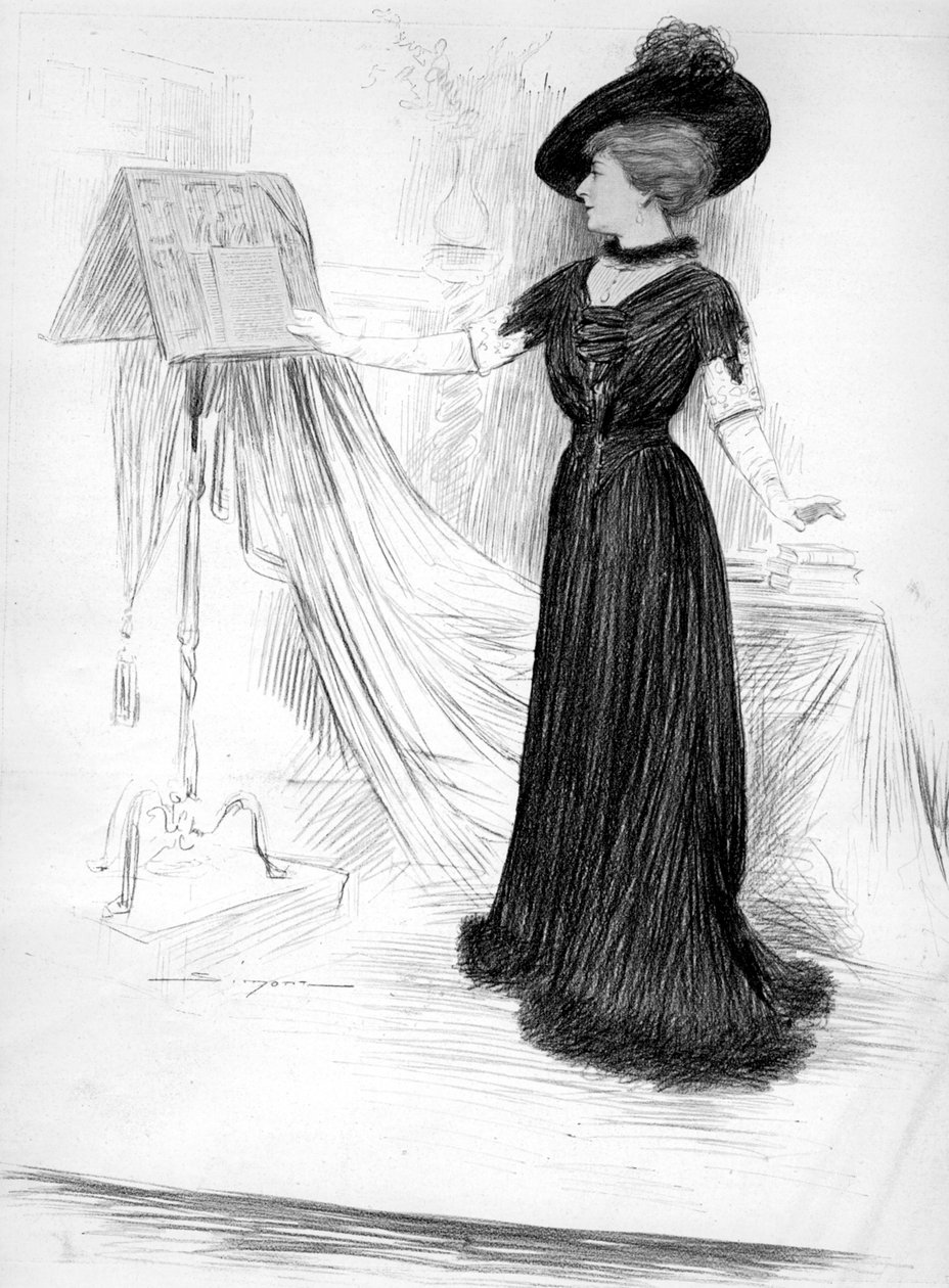 Cecile Sorel, fransk skuespillerinde, 1909 af Unbekannt