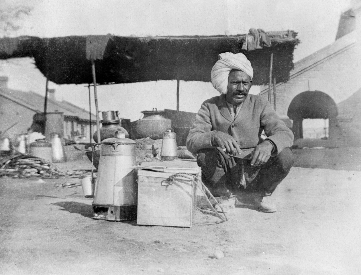 Char-wallah, Howshera, 1917 af Unbekannt