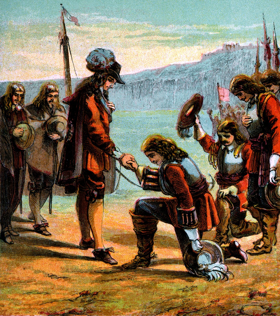 Charles II og General Monck, c1660, c1850 af Unbekannt