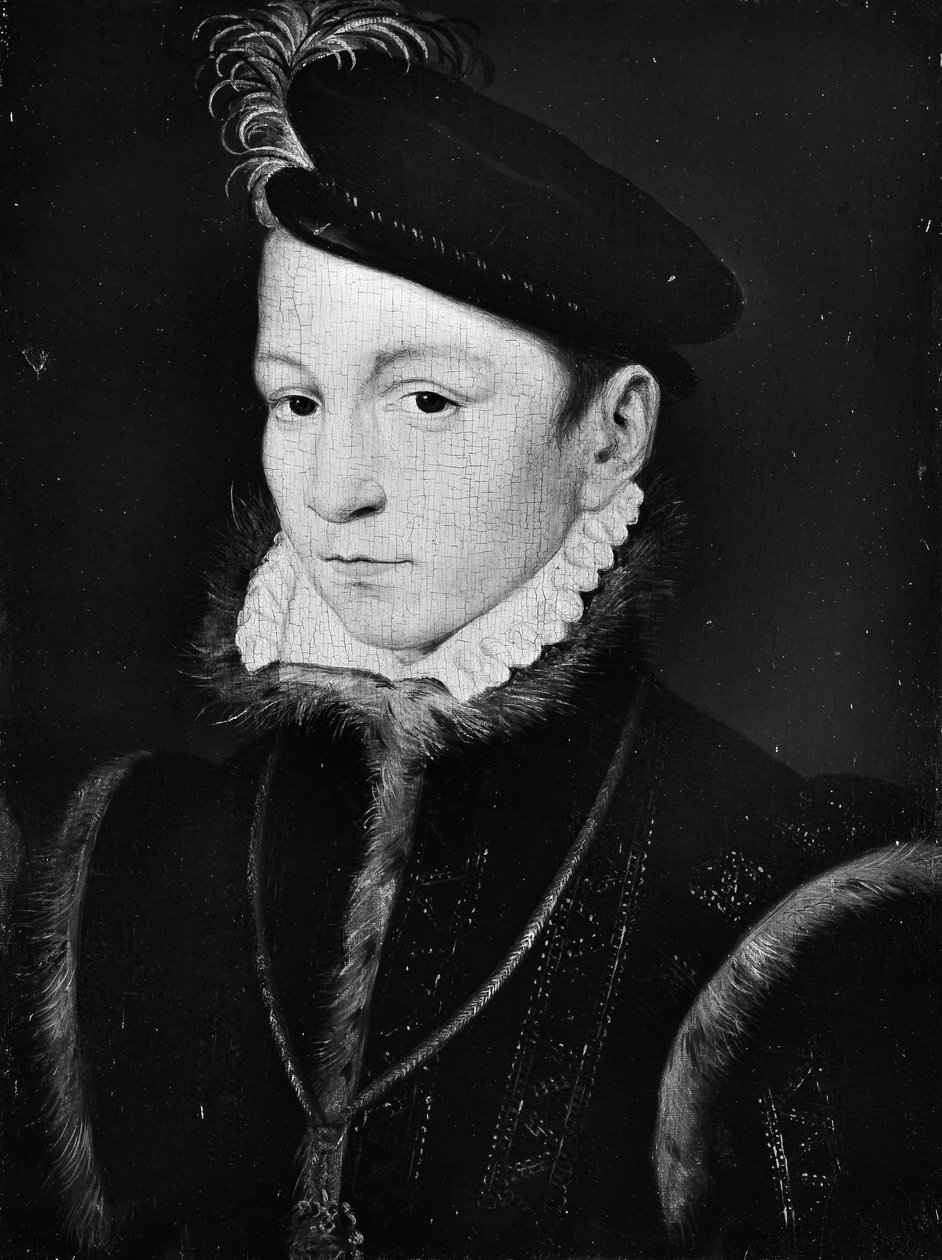 Charles IX 1550-1574, konge af Frankrig. af Unbekannt