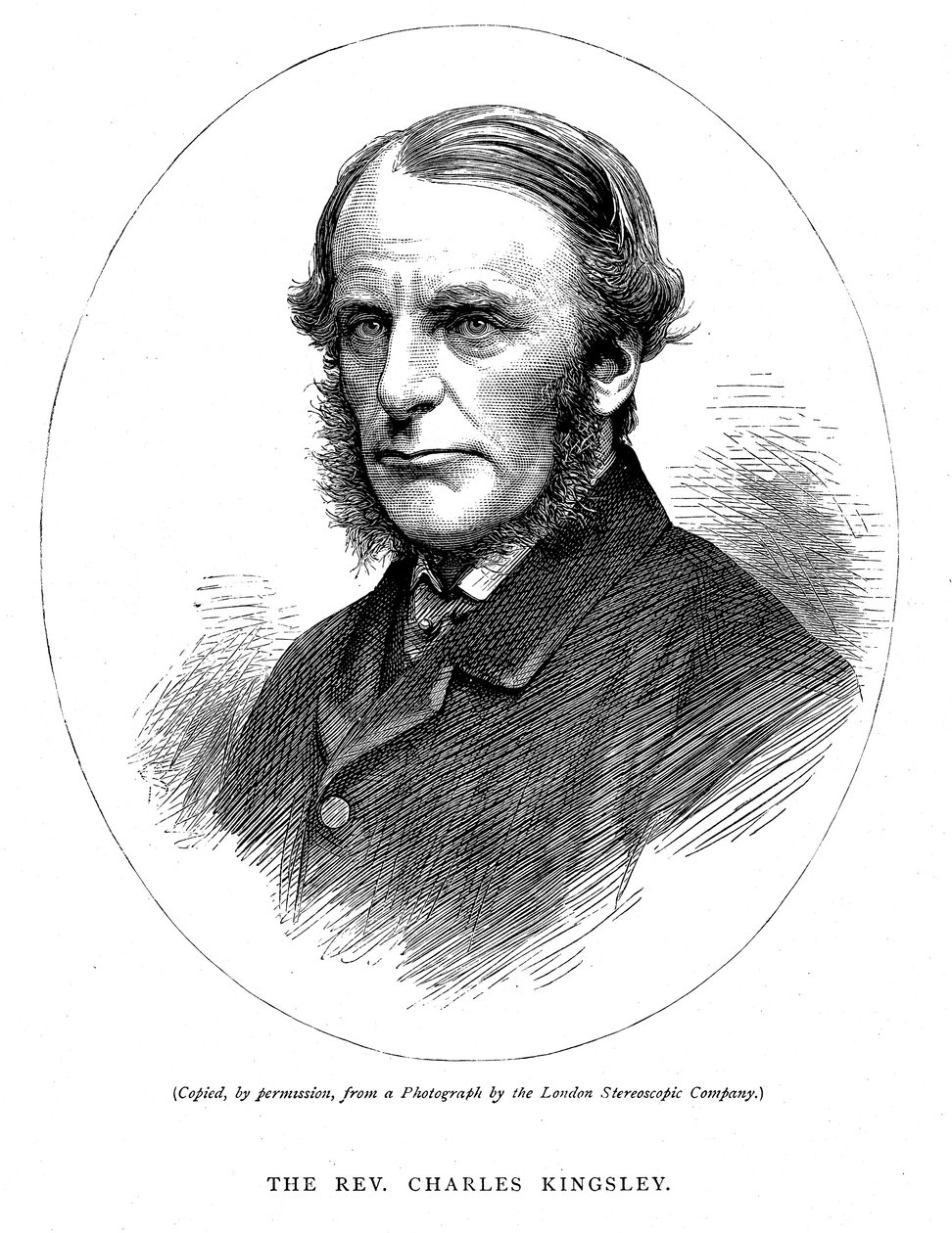 Charles Kingsley, britisk forfatter og præst, c1880 af Unbekannt