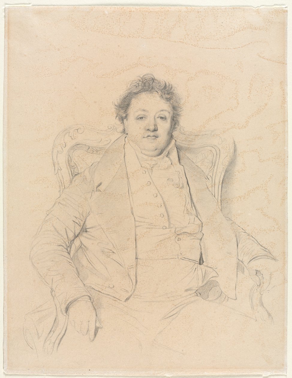 Charles Thévenin, efter Ingres, 1800-tallet. af Unbekannt