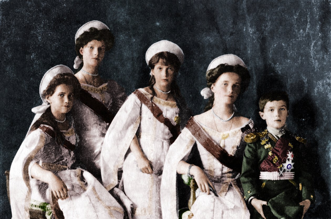 Børn af zar Nicholas II af Rusland, c1910. af Unbekannt