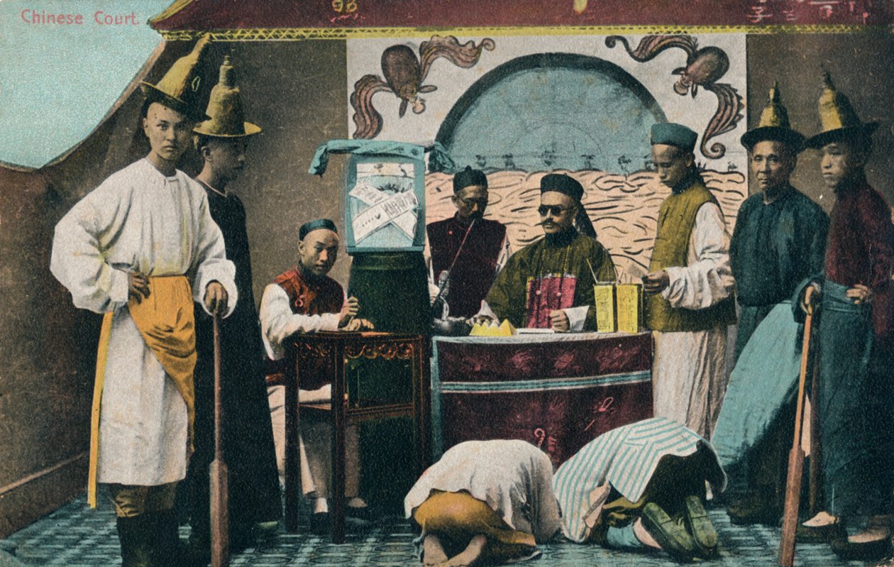 Kinesisk domstol, c1900 af Unbekannt