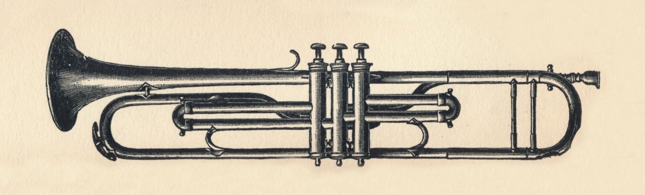Kromatisk trompet, 1895. af Unbekannt