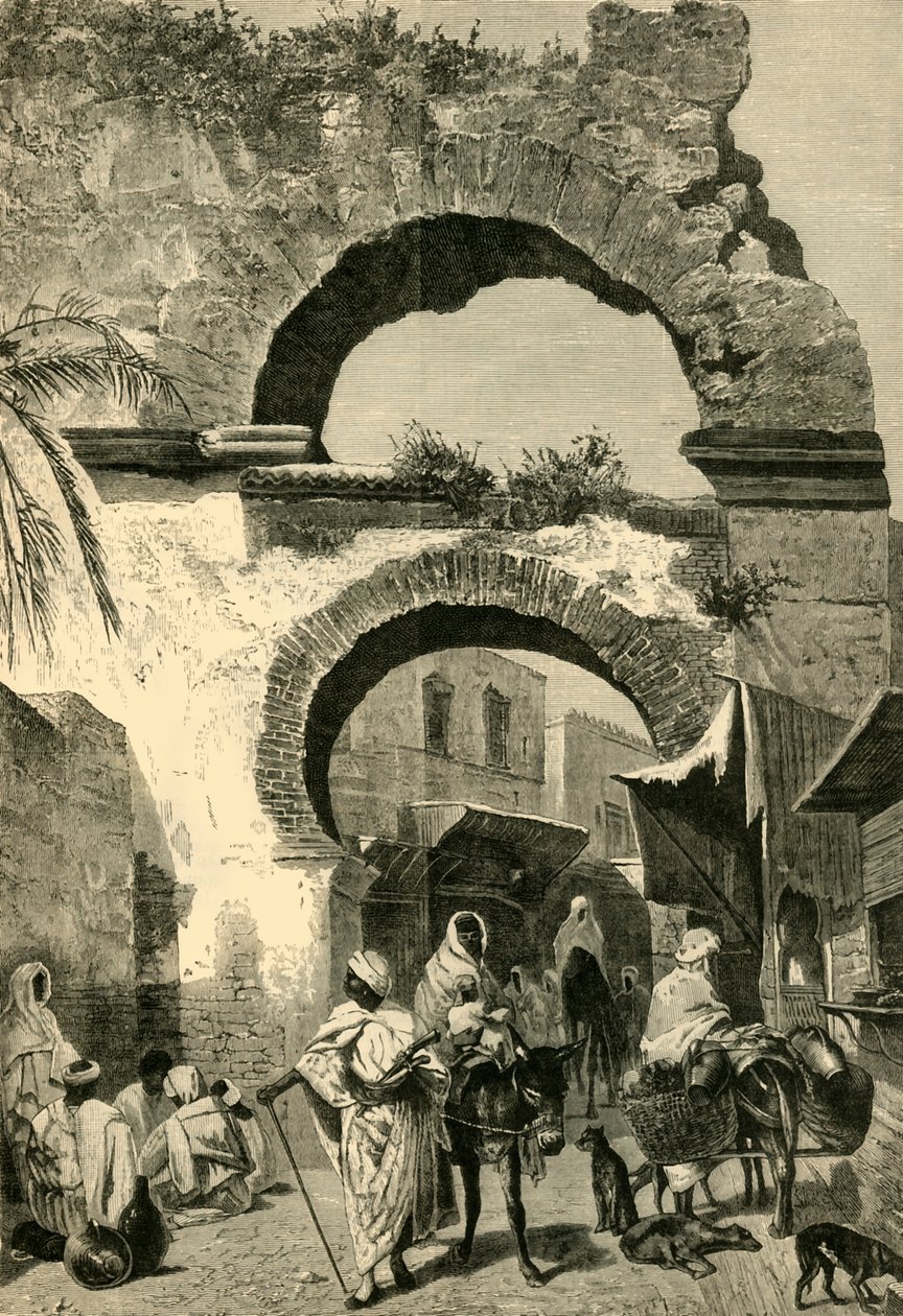 Byporten i Tunis, 1881. af Unbekannt