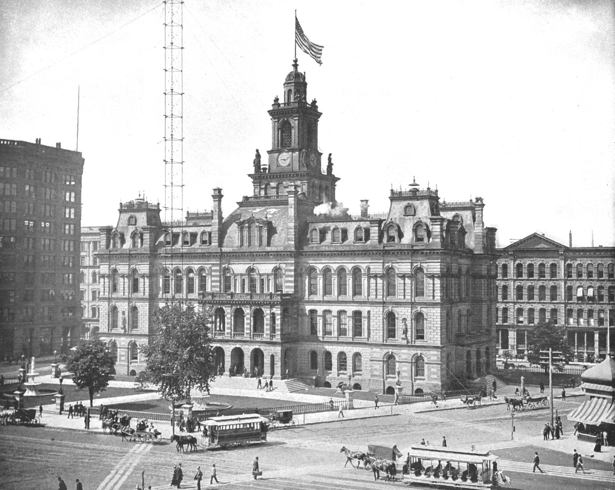 Rådhus, Detroit, Michigan, USA, c1900. af Unbekannt