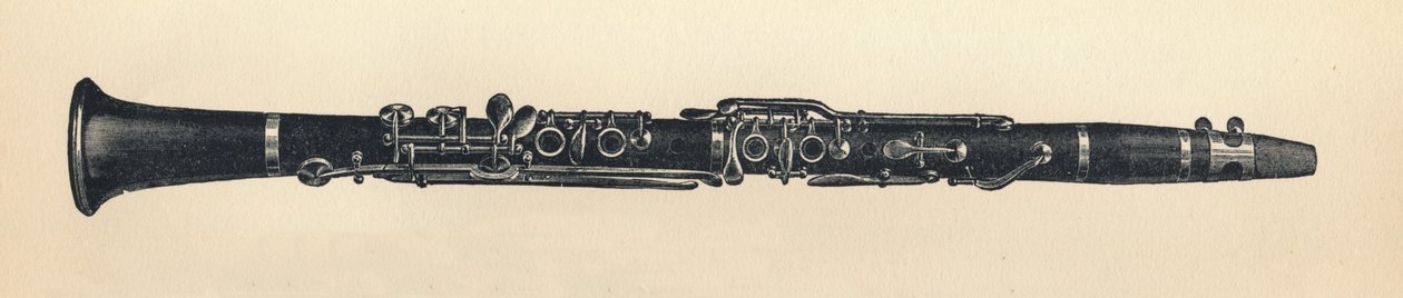 Klarinet, 1895. af Unbekannt