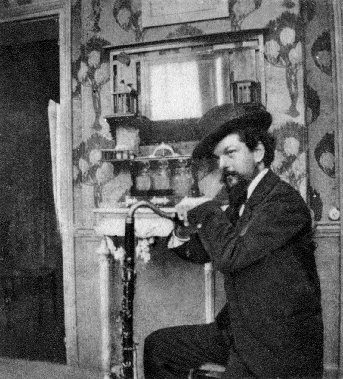 Claude Debussy, fransk komponist, 1909 af Unbekannt