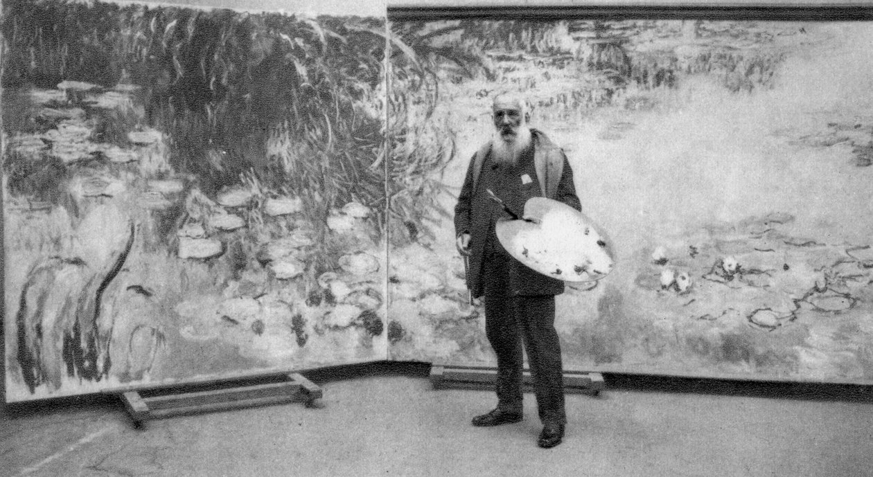 Claude Monet, fransk impressionistisk maler, 1923 af Unbekannt
