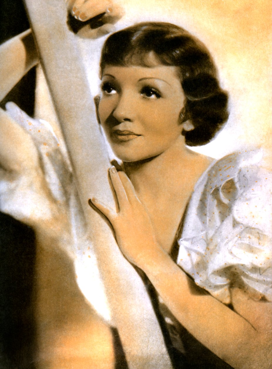 Claudette Colbert, franskfødt amerikansk skuespillerinde, 1934-1935 af Unbekannt