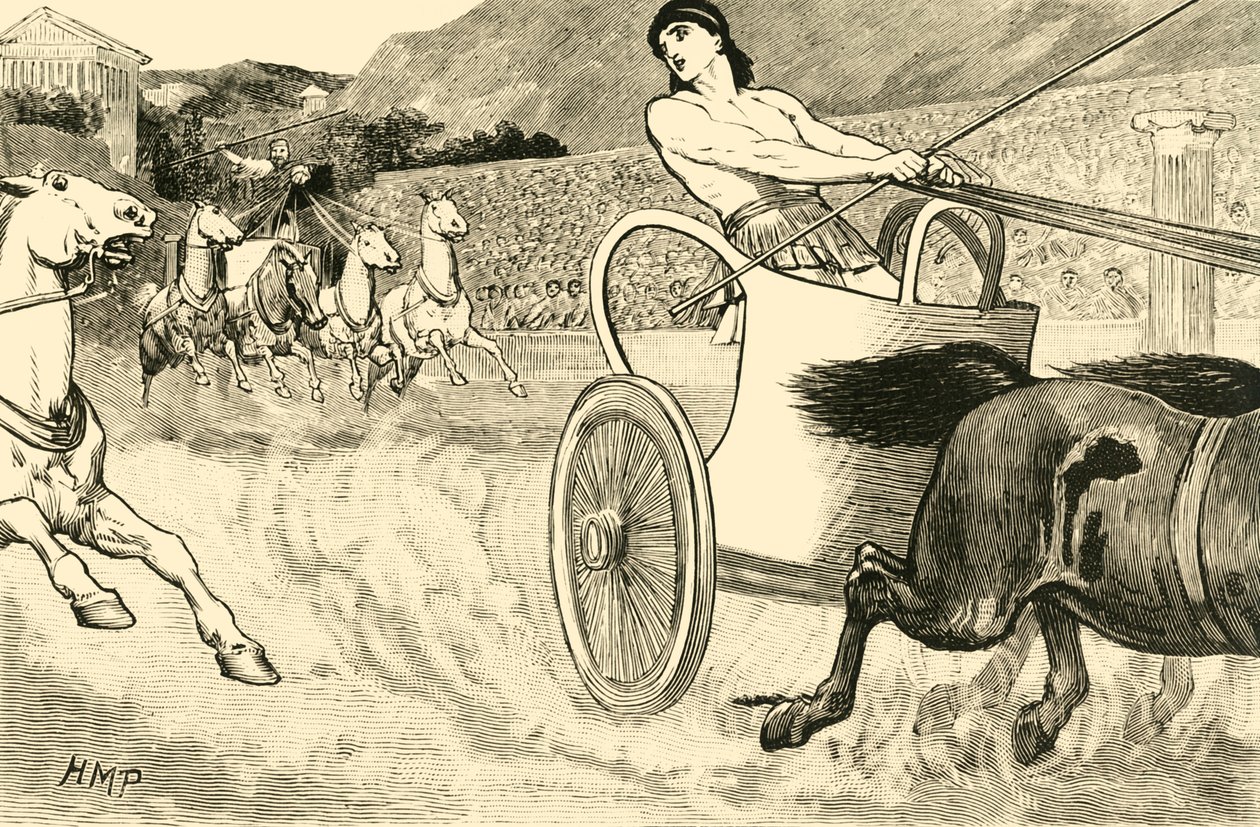 Clisthenes ved de olympiske lege, 1890. af Unbekannt