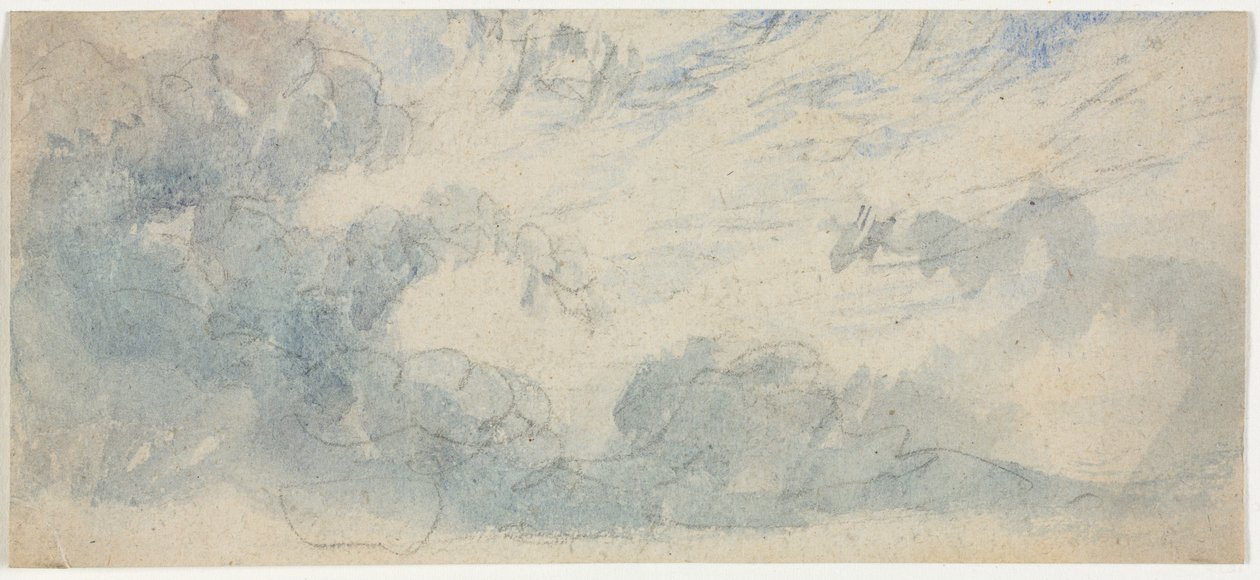Cloud Study, 1800-tallet. af Unbekannt