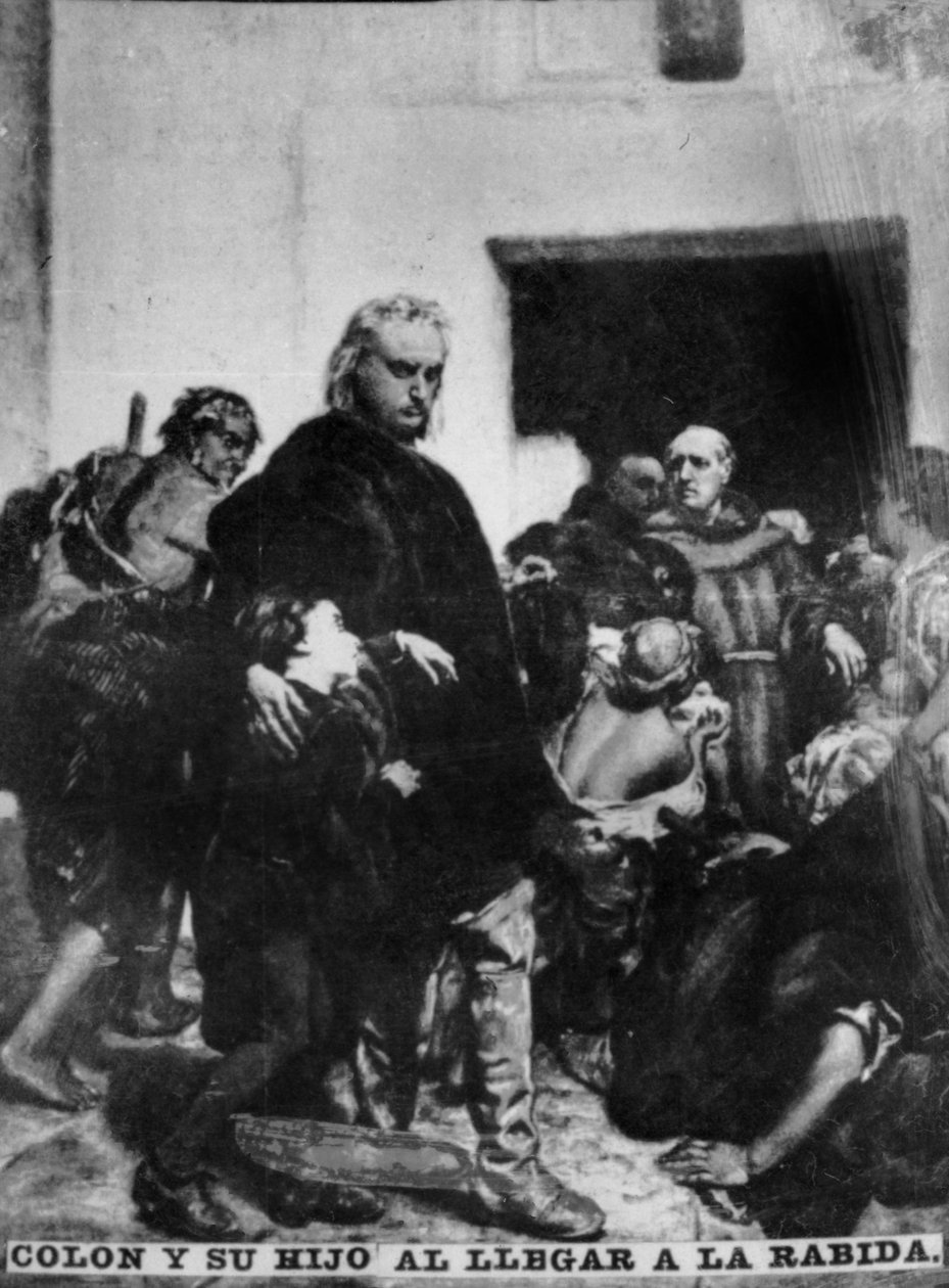 Columbus ankommer til Rabida, 1400-tallet, 1920