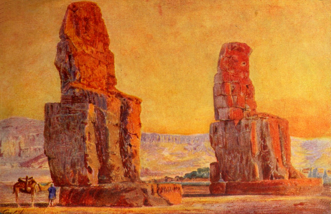 Kolossen af Theben, c1918-c1939. af Unbekannt