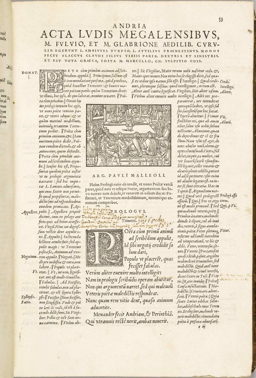 Komedier af Terence af Jean de Roigny, 1552. af Unbekannt