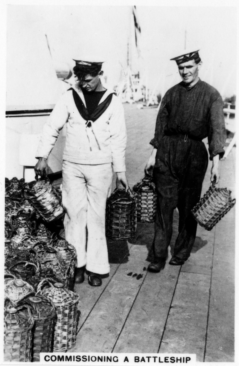 Idriftsættelse af et slagskib, 1937 af Unbekannt