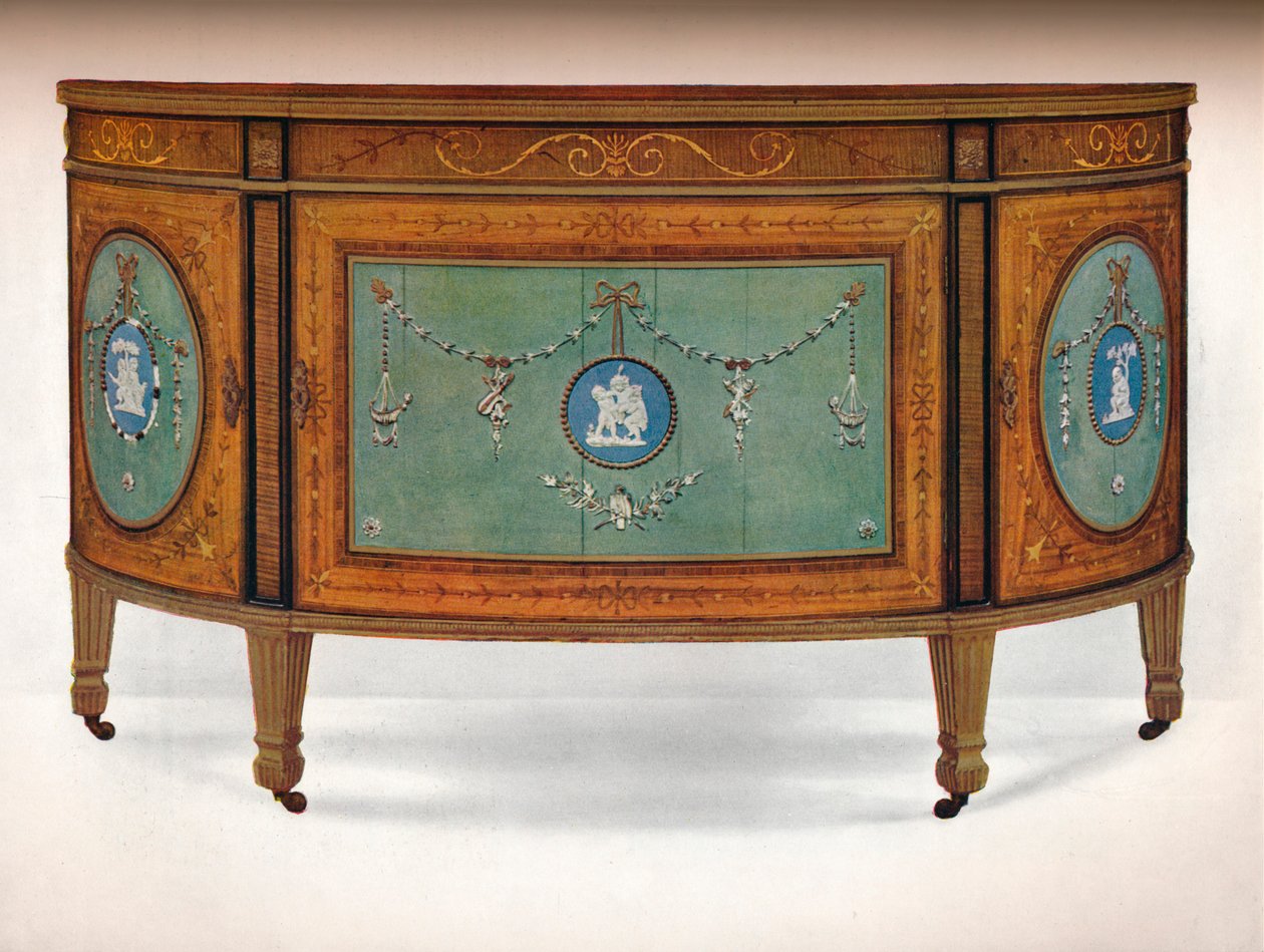 Kommode af Lunette Form, c1775 af Unbekannt