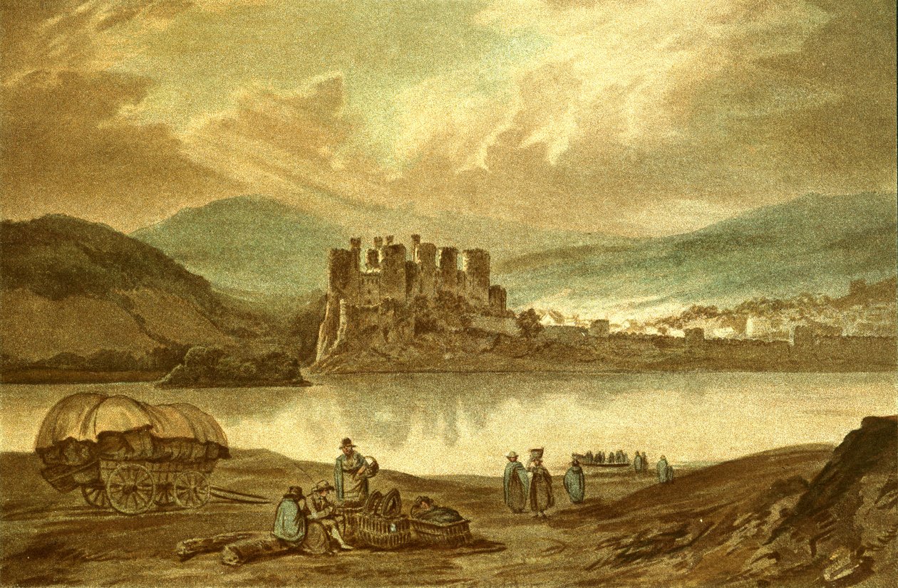 Conway Castle, c1900. af Unbekannt