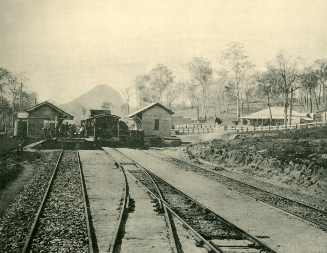 Cooran Railway Station, Queensland, 1901. af Unbekannt