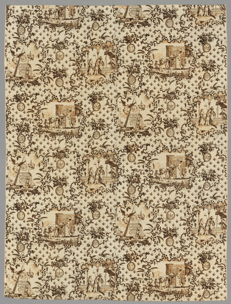 Kobbertrykt linned, 1789-1791. af Unbekannt