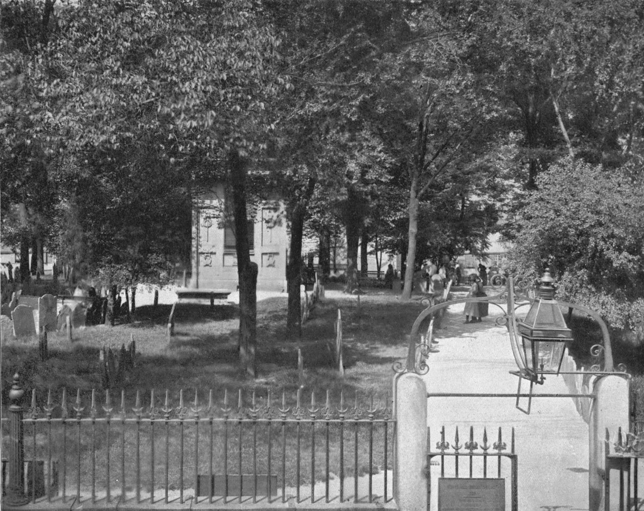 Copps Hill Cemetery, Boston, USA, c1900. af Unbekannt