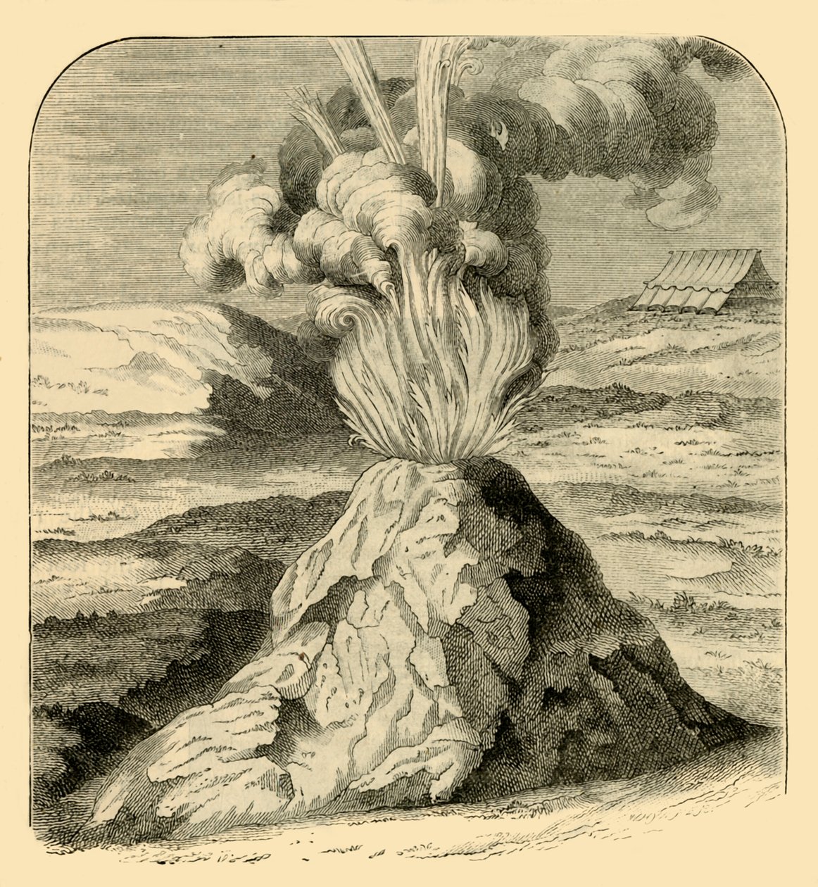 Cotopaxi i udbrud i 1743, 1881. af Unbekannt