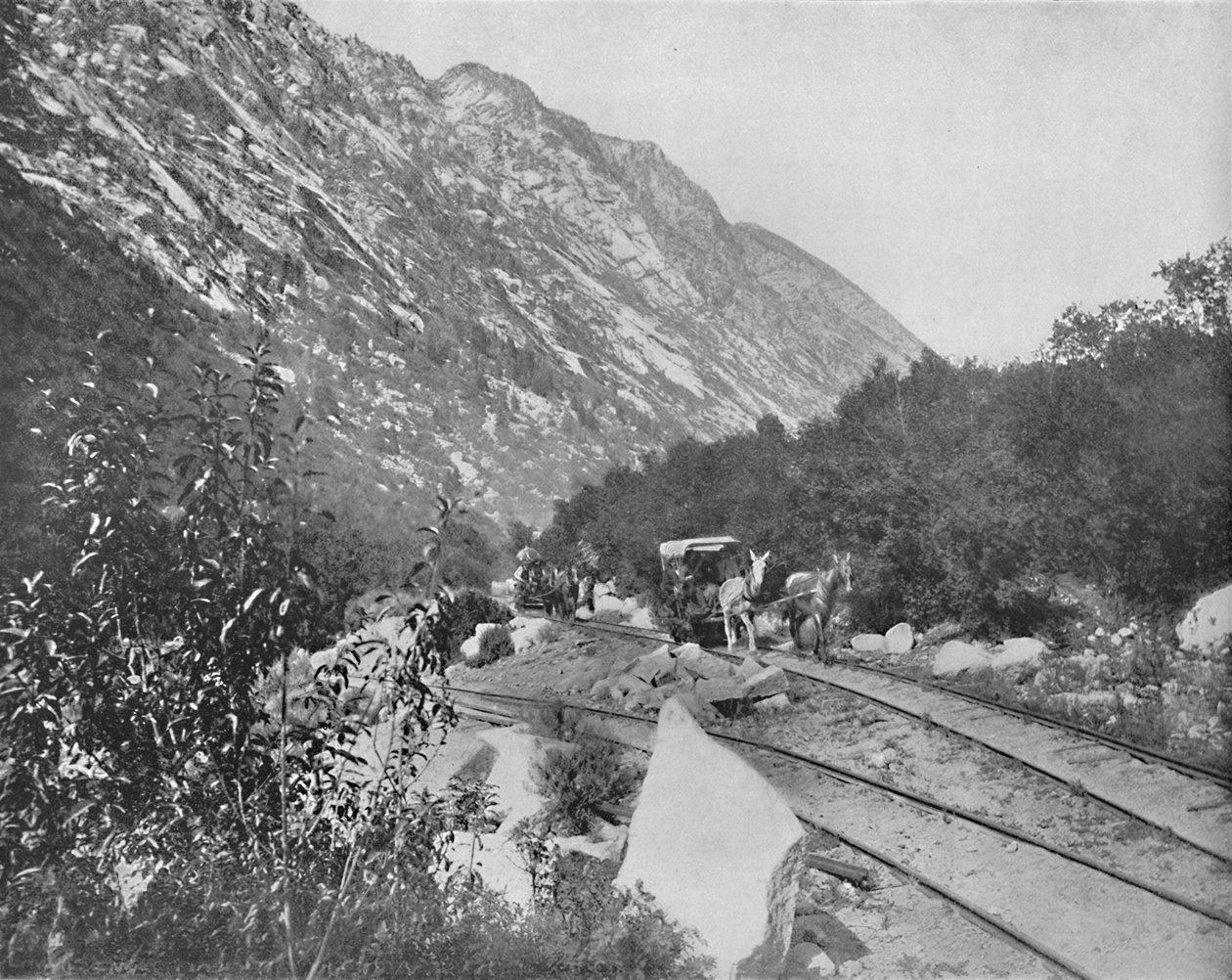 Cottonwood Canon, Utah, c1897. af Unbekannt