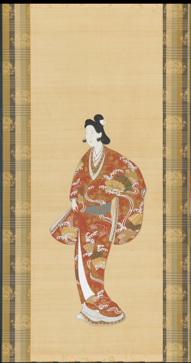 Courtesane, Edo-perioden, 1661-1673. af Unbekannt