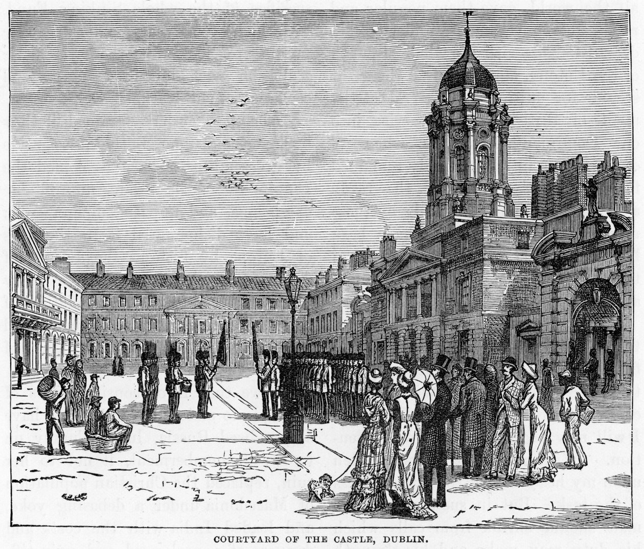 Slotsgården, Dublin, 1800-tallet af Unbekannt