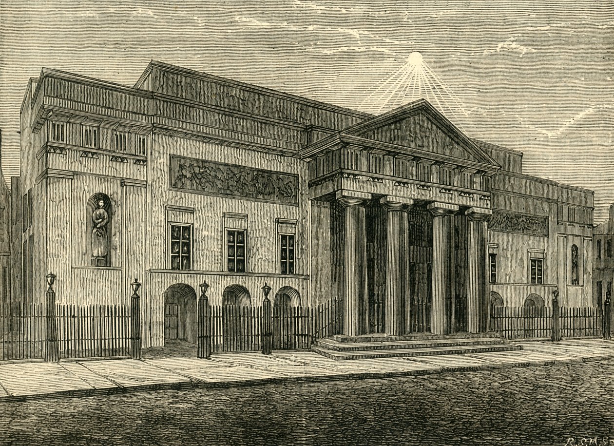 Covent Garden Theatre: Front i 1850, 1881. af Unbekannt