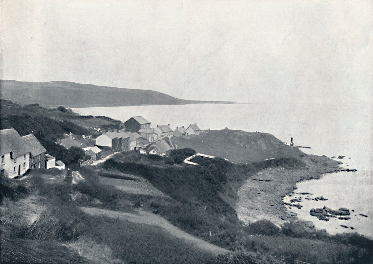 Coverack - The Cove and Village, 1895 af Unbekannt