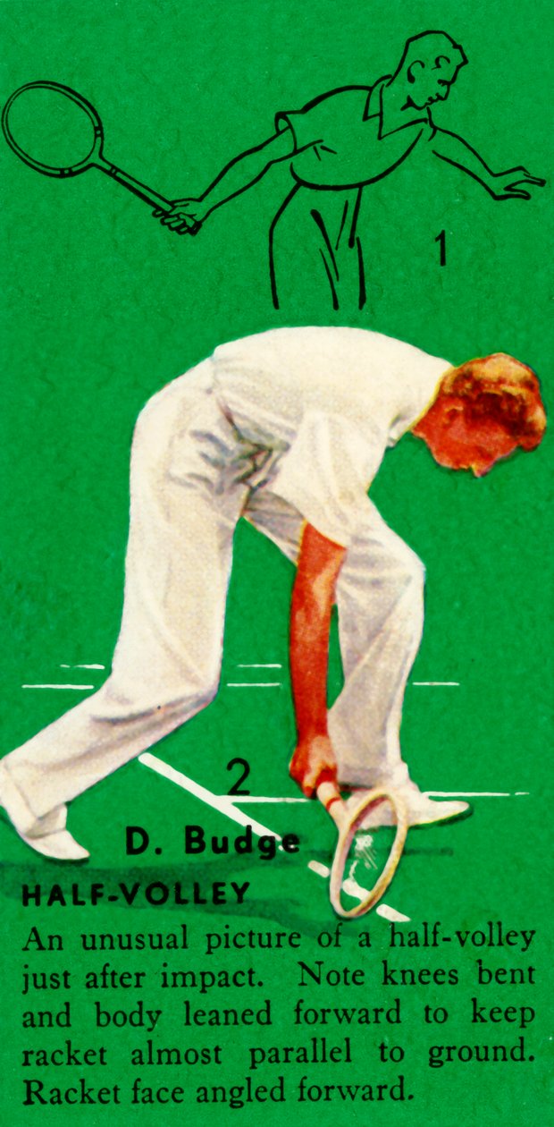 D. Budge - Half-Volley, c1935. af Unbekannt