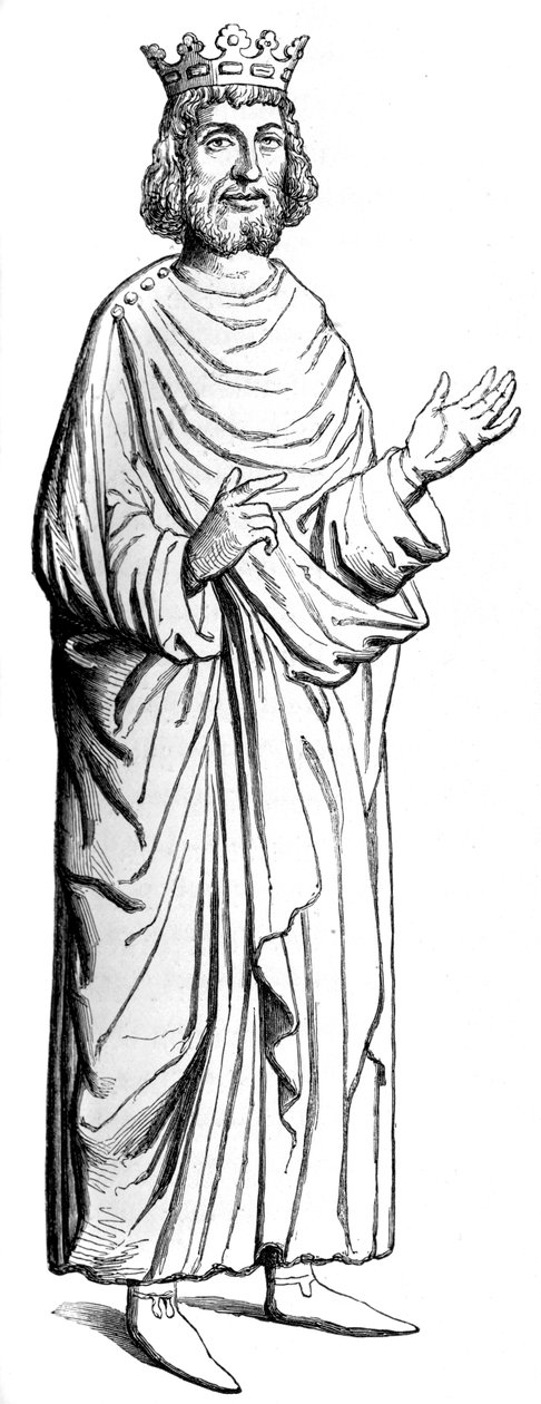 Dagobert I 603-689, Merovingerkonge, c1500-tallet 1849 af Unbekannt