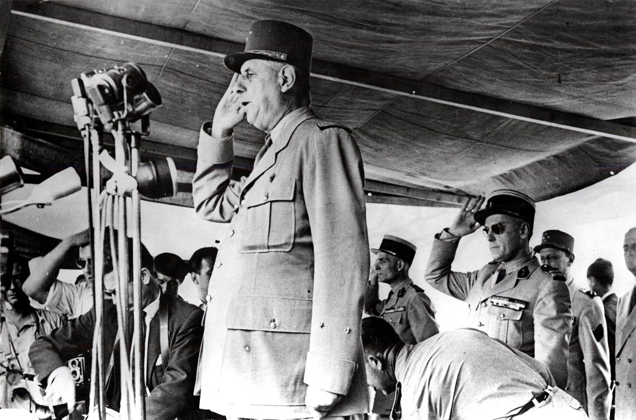 De Gaulle i Algeriet, maj 1958 af Unbekannt