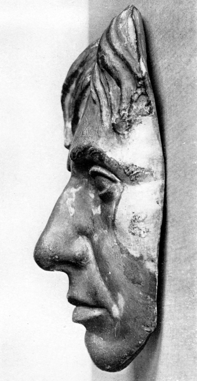 Admiral Lord Nelsons dødsmaske af Unbekannt