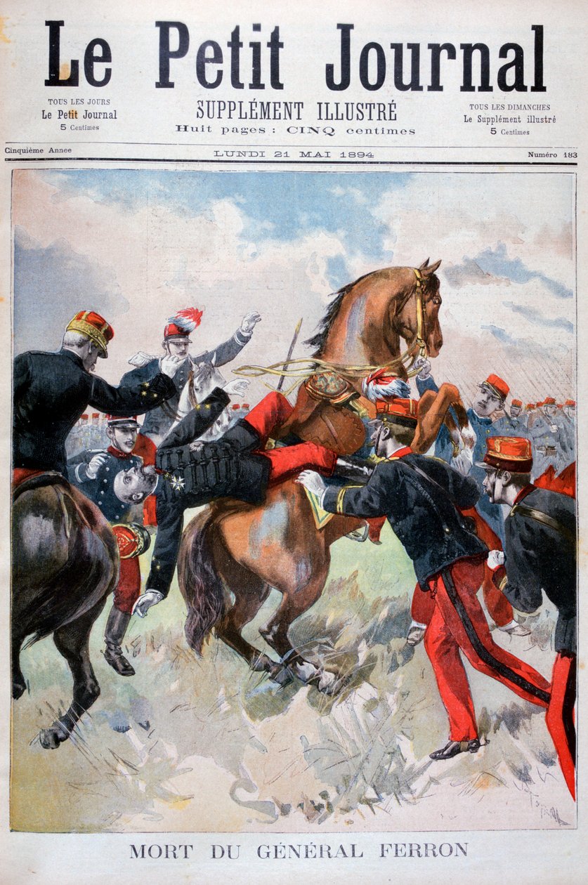 General Ferrons død, 1894 af Unbekannt