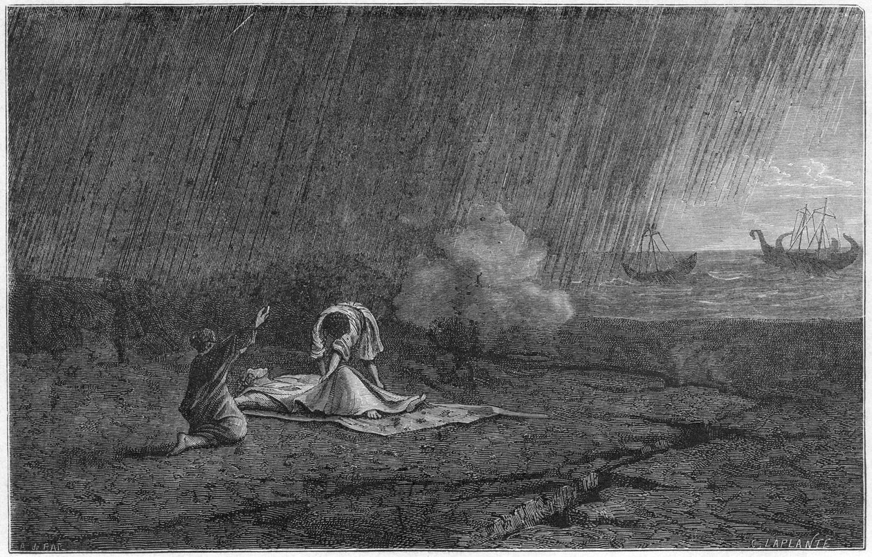 Plinius den Ældres død, 79 1866 af Unbekannt