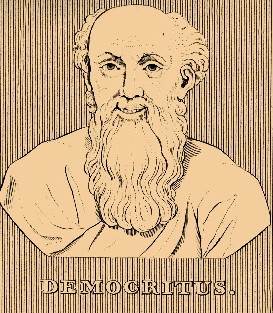 Demokrit, c460-370 f.Kr., 1830 af Unbekannt