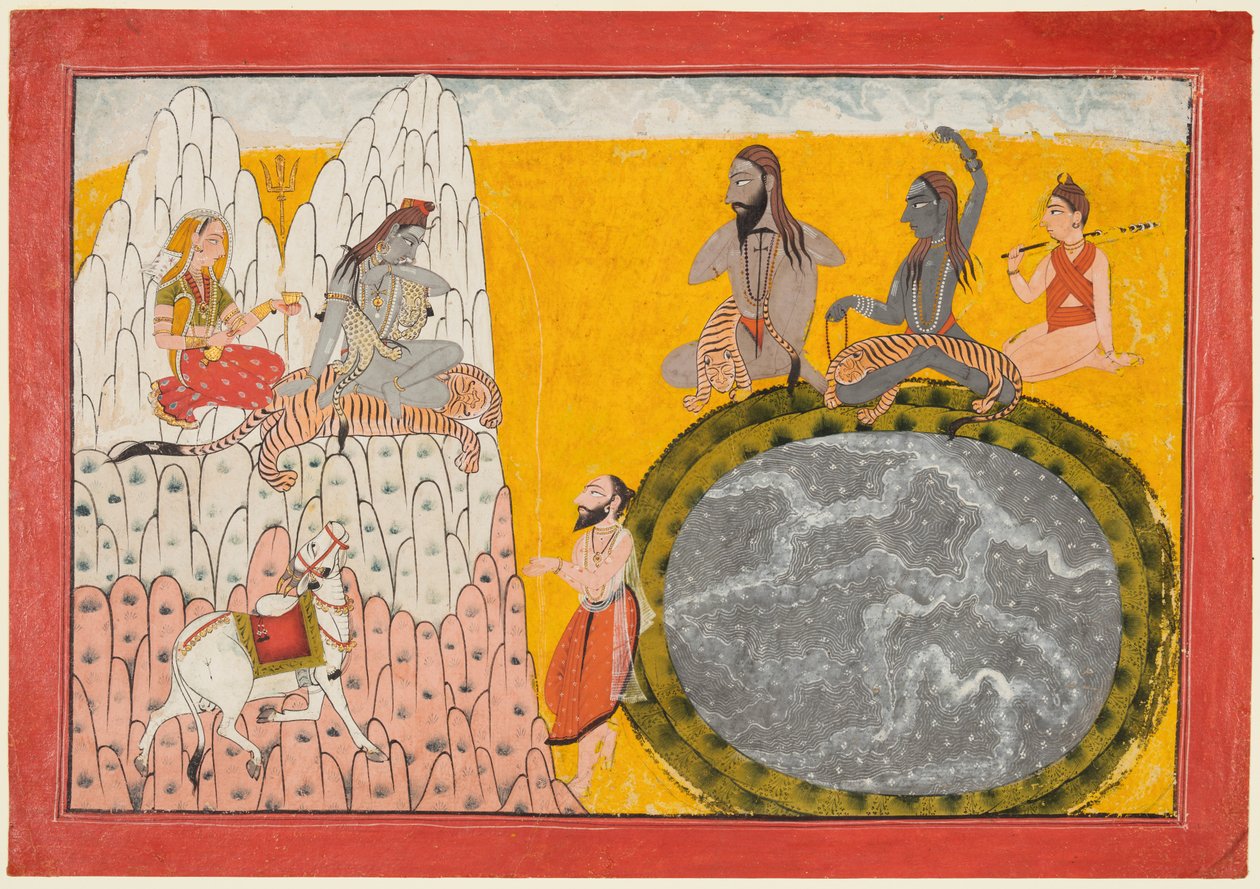 Nedstigningen af Ganges, ca. 1700-10. af Unbekannt