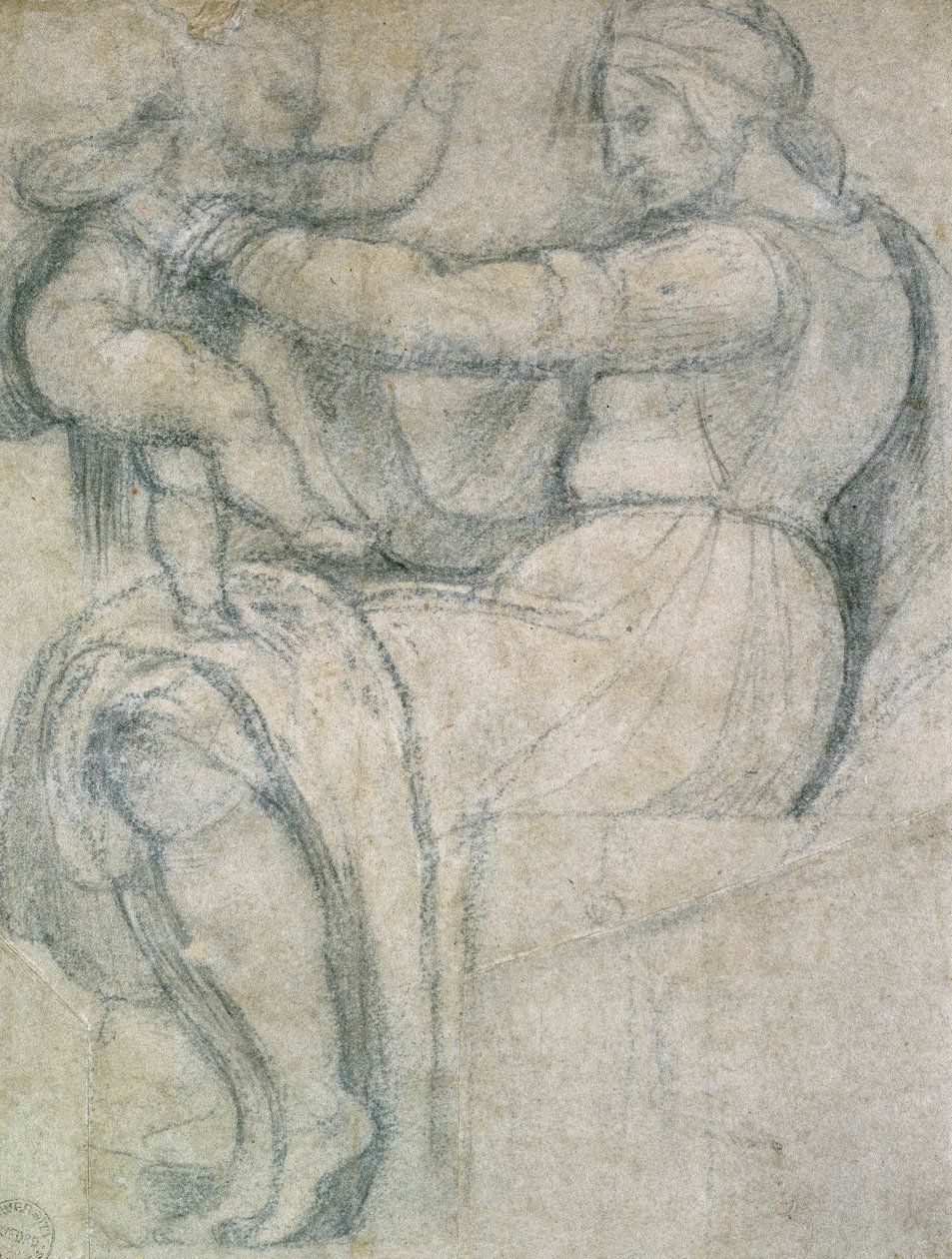 Detalje fra det sixtinske loft, 1508-1512 af Unbekannt