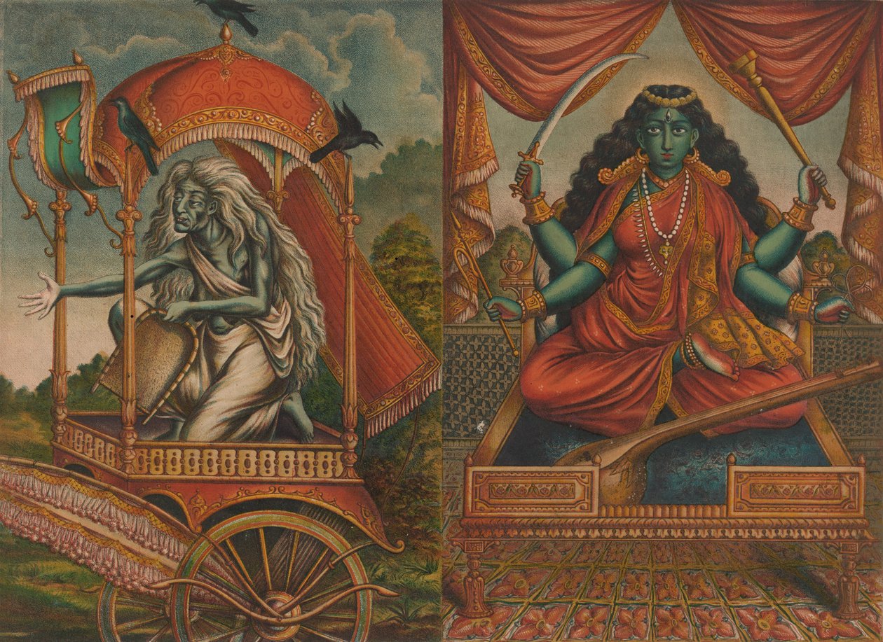 Dhumavati Matangi, 1885-90. af Unbekannt