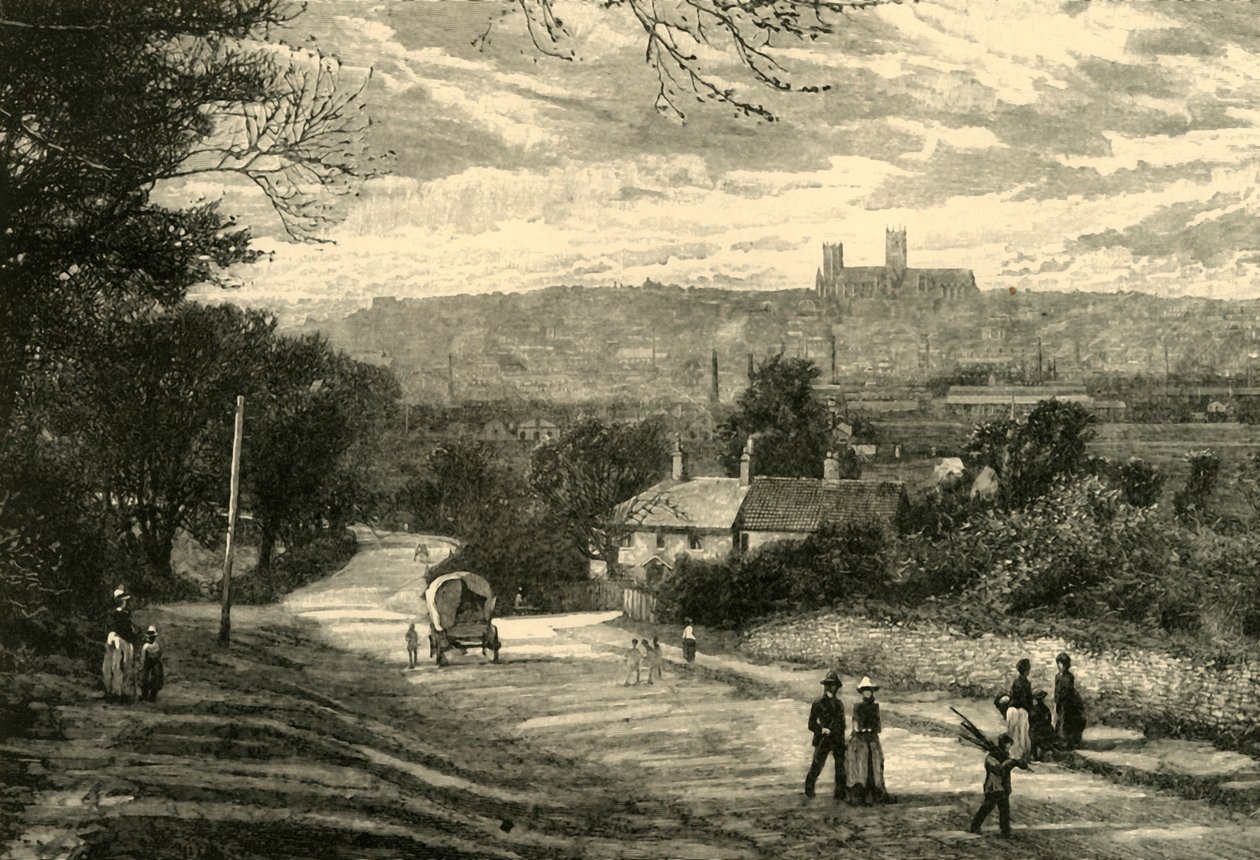 Fjernsyn over Lincoln, 1898. af Unbekannt