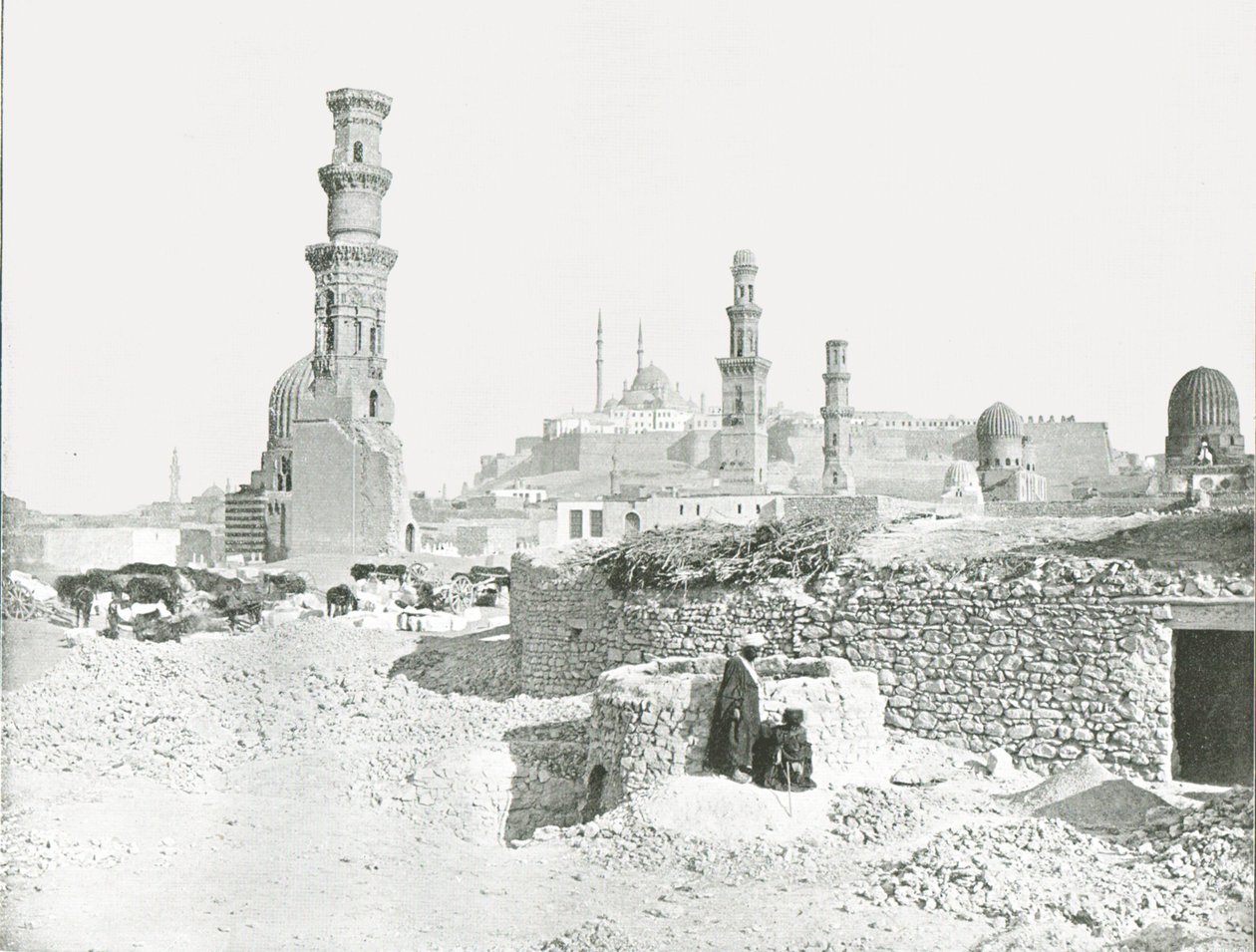 Fjernsyn over citadellet, Kairo, Egypten, 1895. af Unbekannt