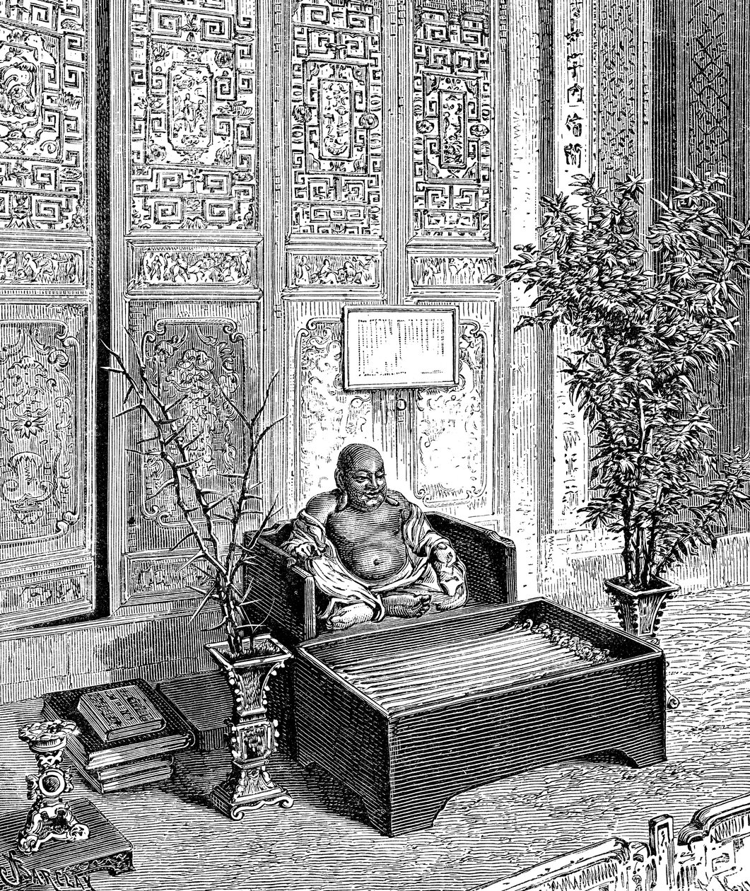 Husalter, Den Smilende Buddha, c1890 af Unbekannt